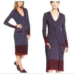 Rag & Bone Kristin Long Colorblock Cardigan